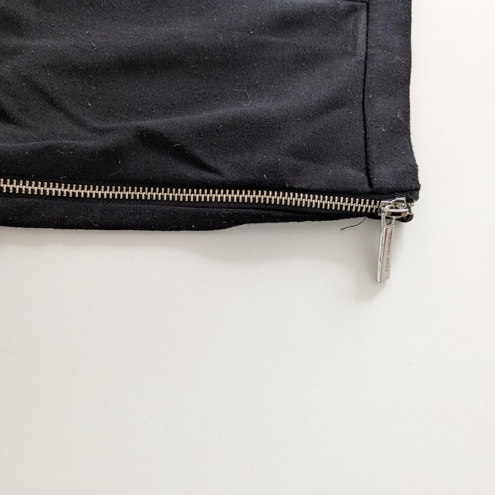 Michael Kors Black Mini Skirt with Silver Grommet Border - Picture 6 of 7